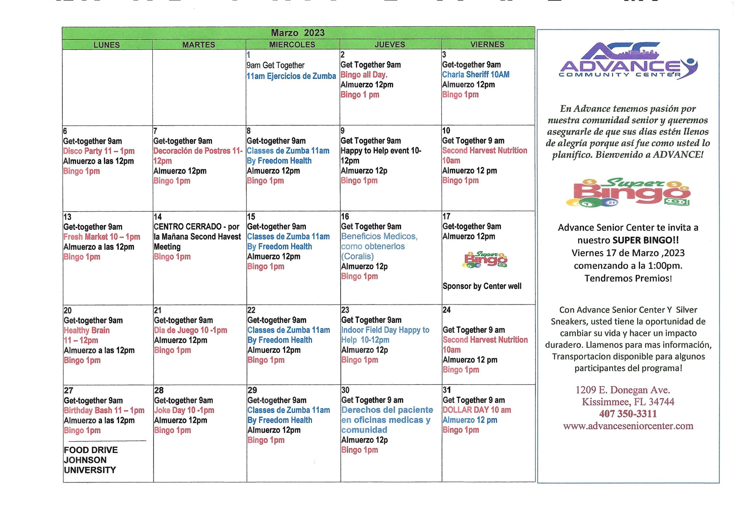 March 2023 Calendar